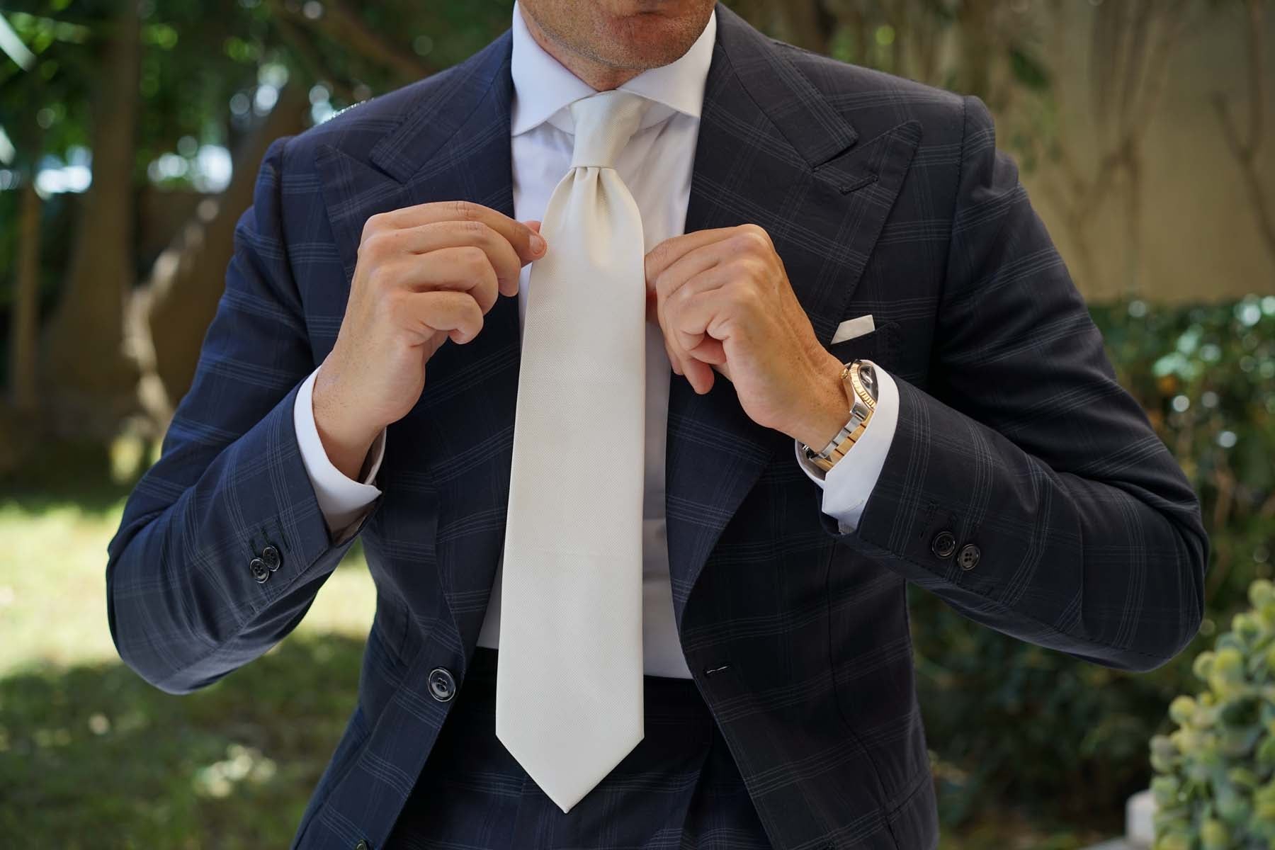 Ivory Weave Necktie