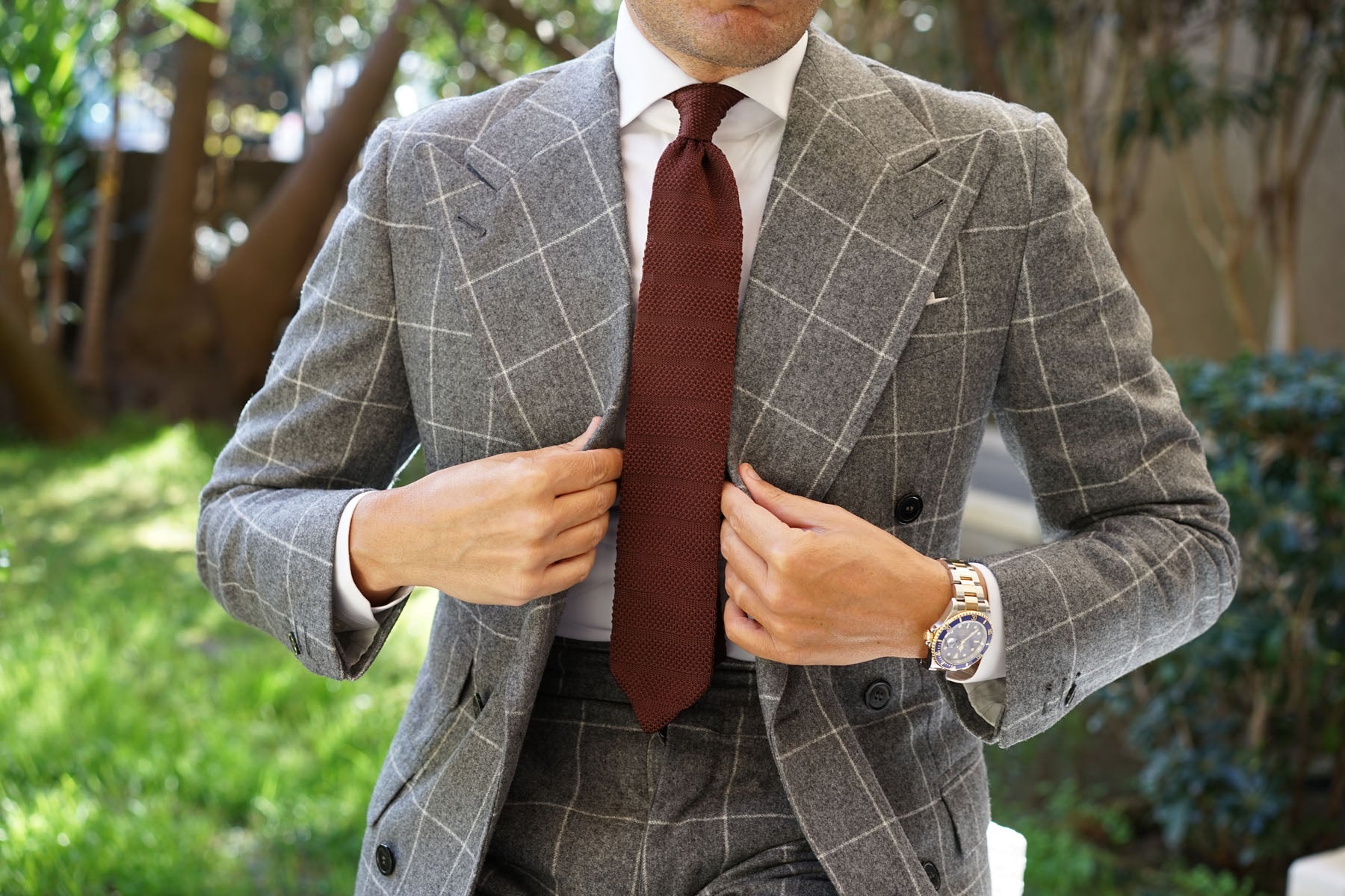 Macchiato Brown Knitted Tie