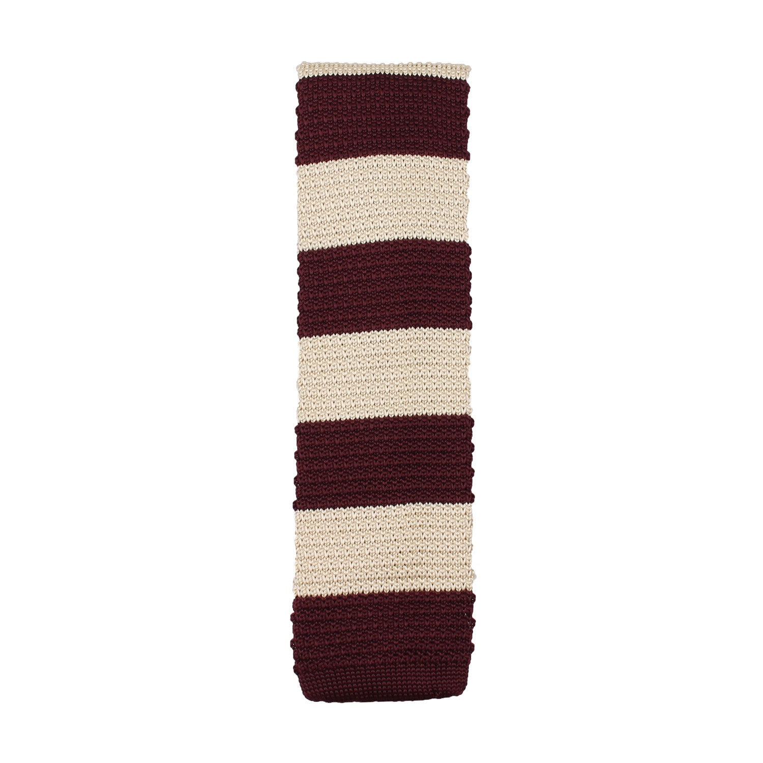 Burgundy Vanilla Knitted Tie