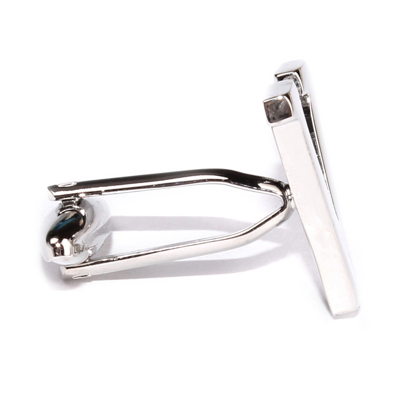 Letter V Silver Cufflinks