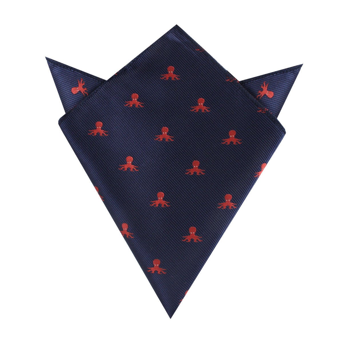 Caribbean Coral Octopus Pocket Square