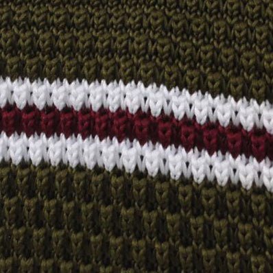 Penn Army Green Knitted Tie