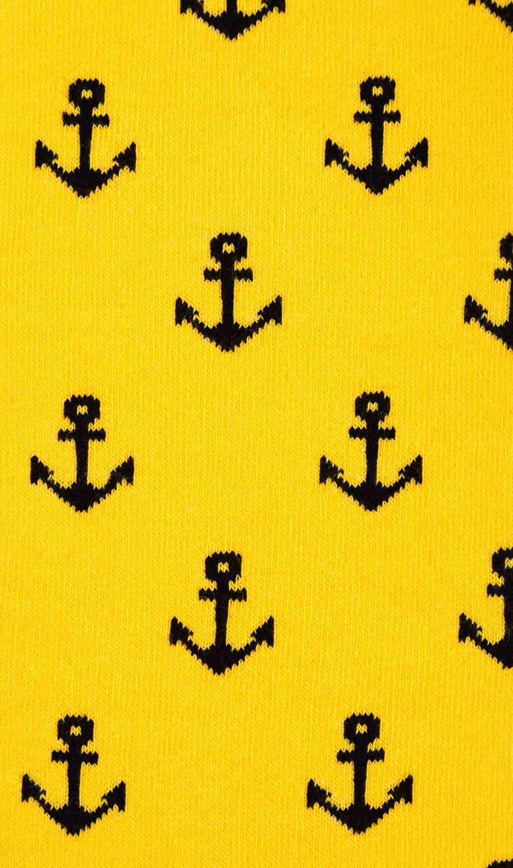 Yellow Anchor Socks