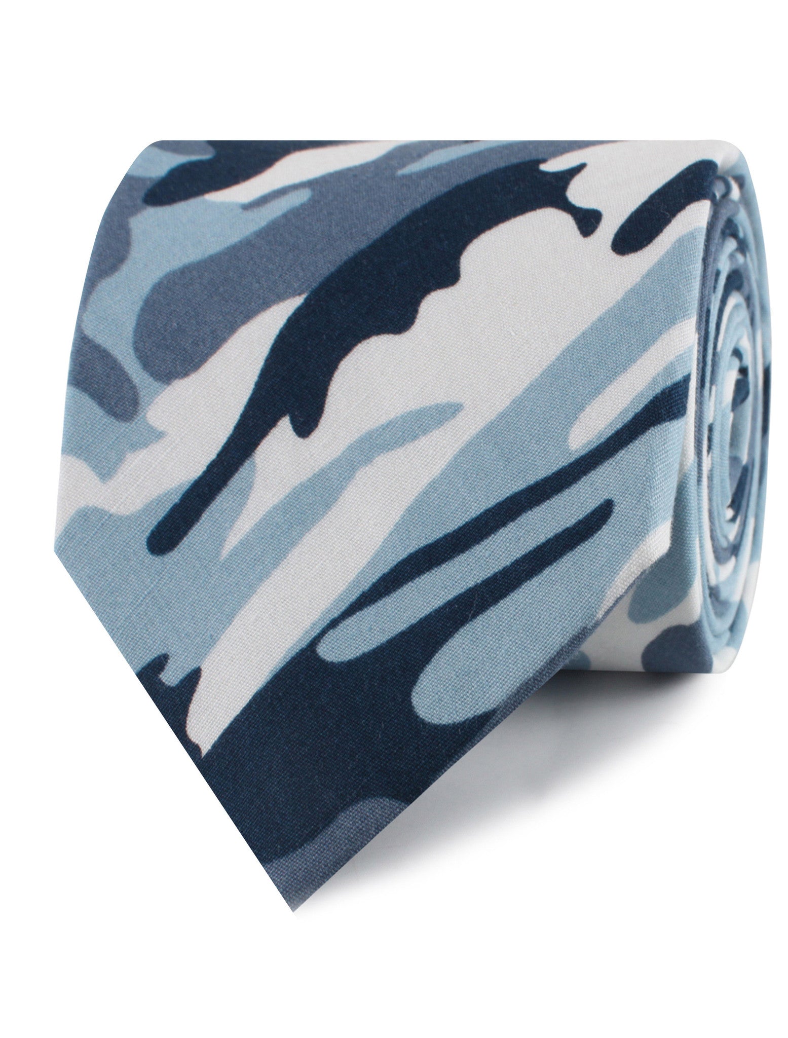 Sea Blue Camo Tie