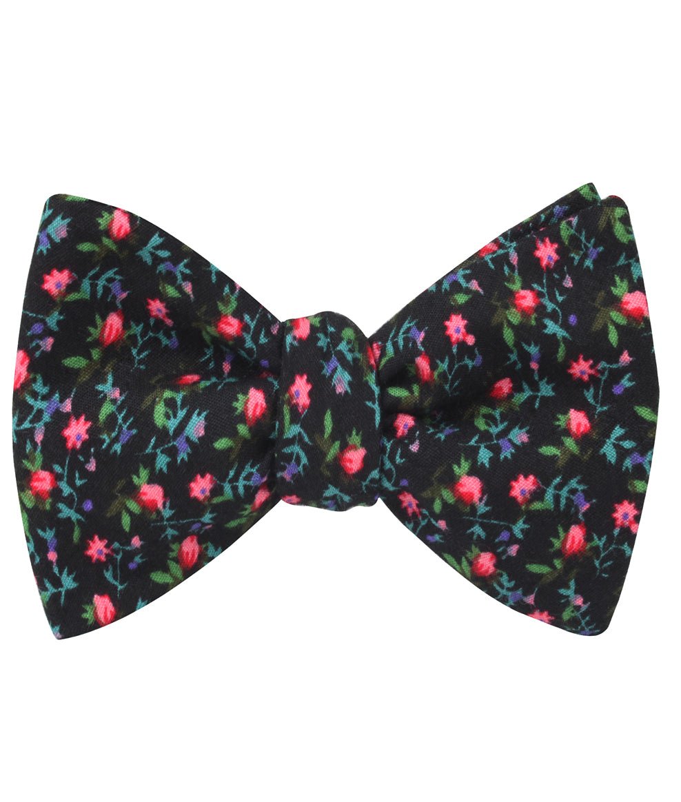 Kenrokuen Japanese Flower Self Bow Tie