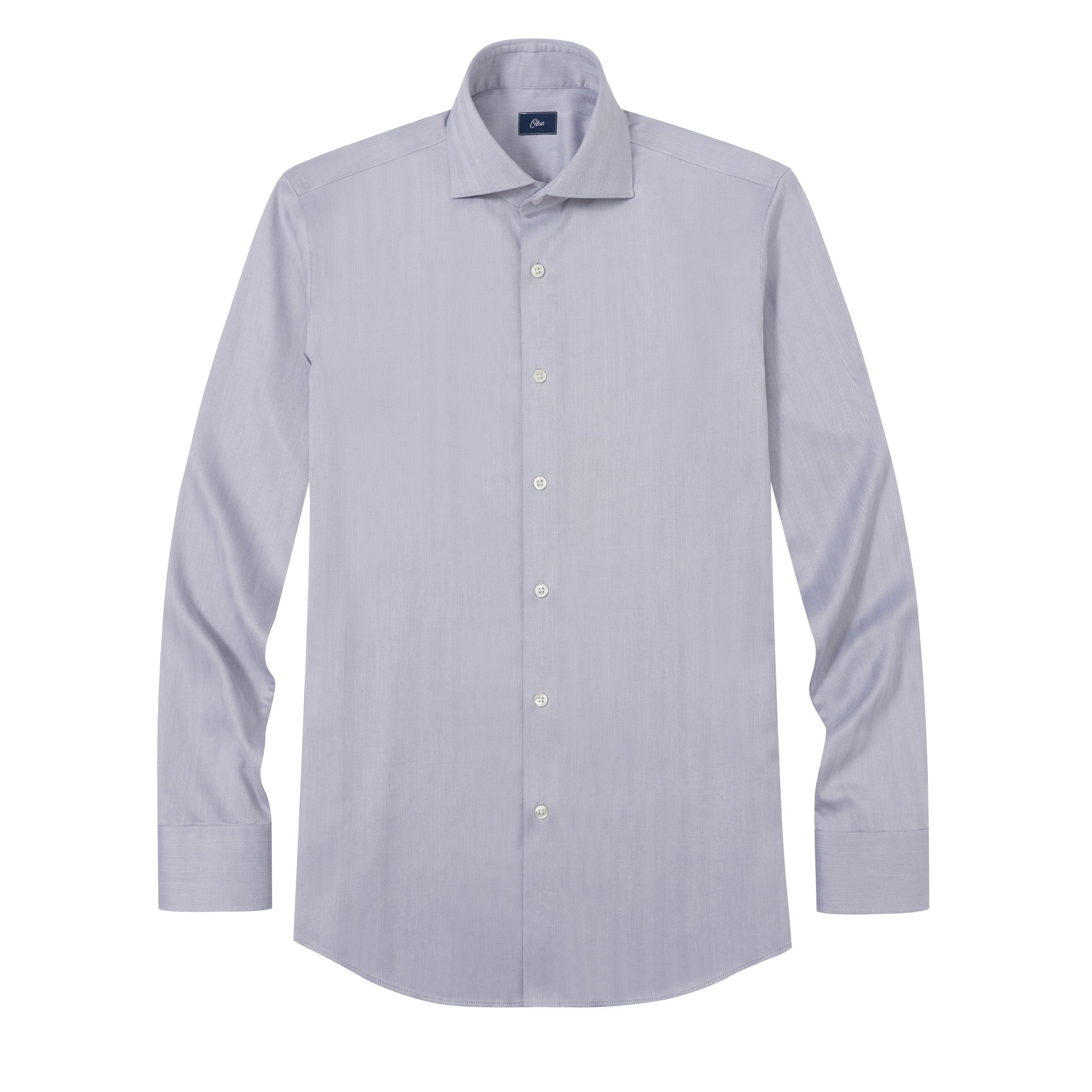 Van Patten Gray Herringbone Lucious Non-Iron Shirt