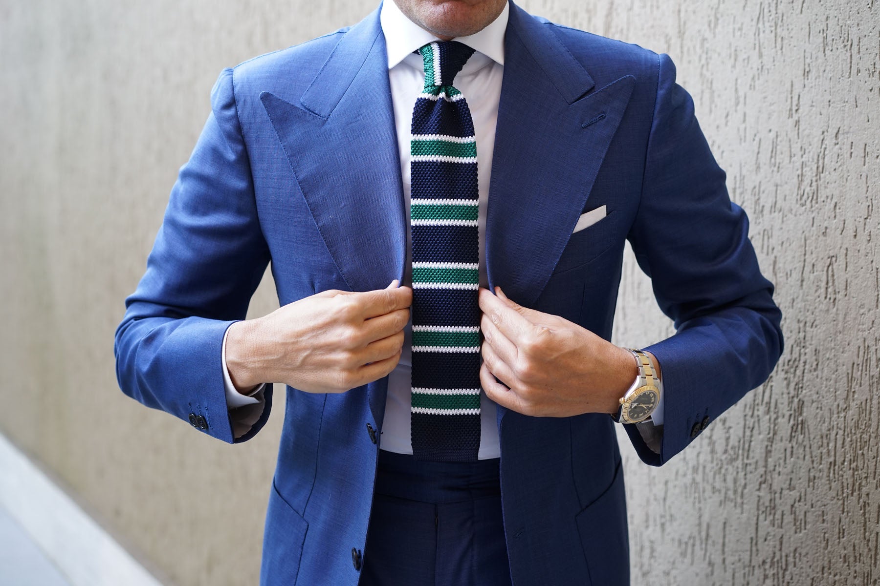 Bogart Green Knitted Tie