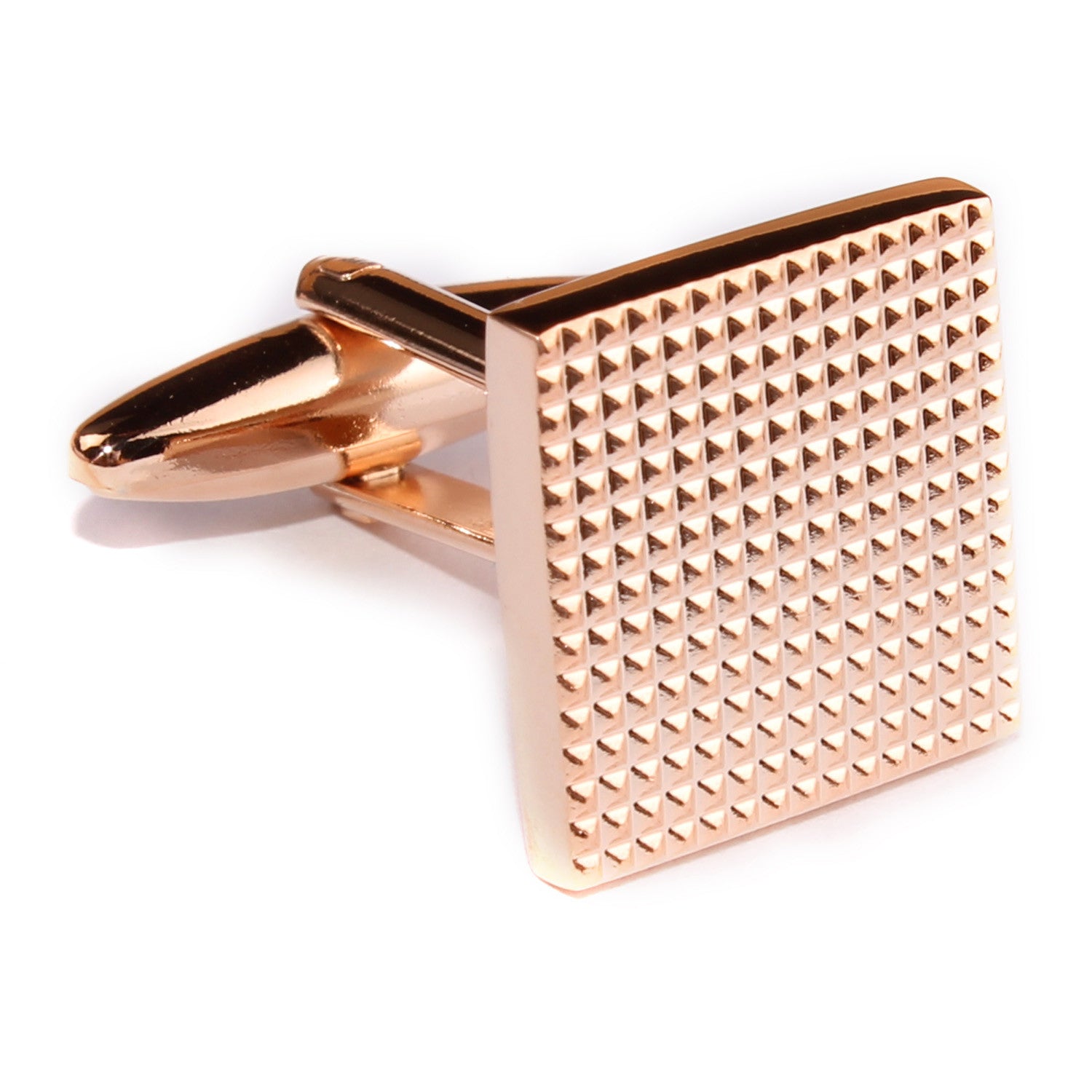 Square Studded Rose Gold Cufflinks