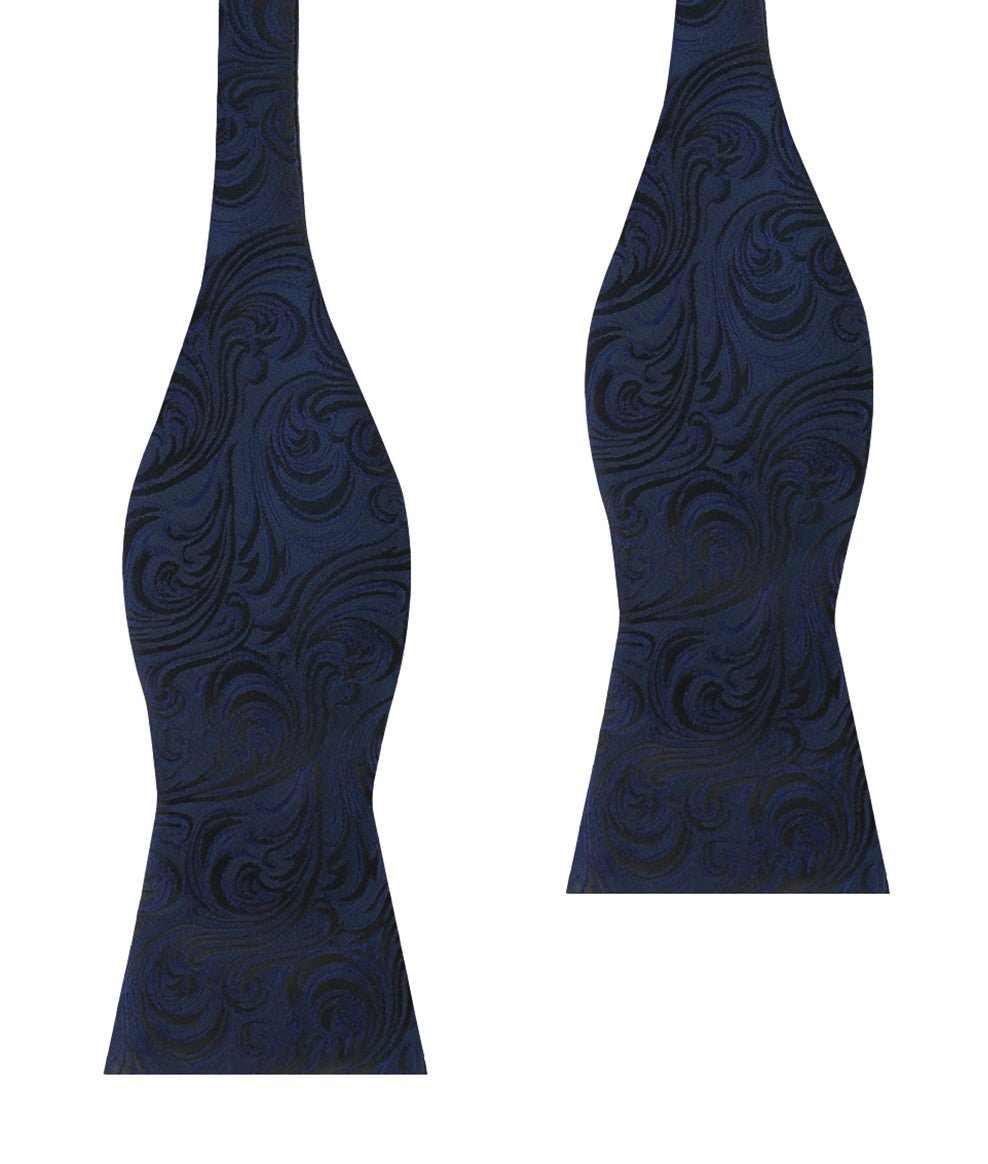 Midnight Blue Khamsin Self Bow Tie