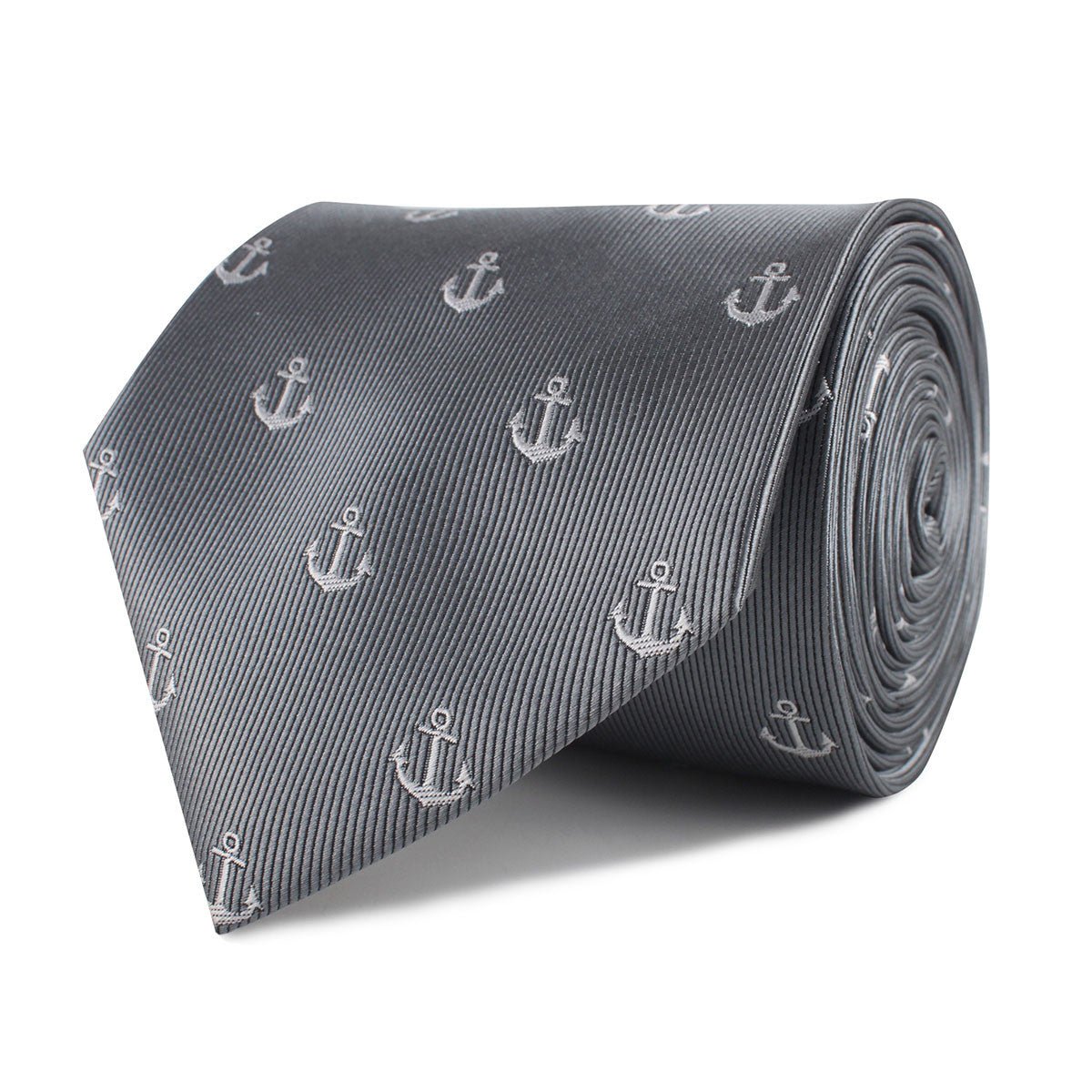 The OTAA Charcoal Grey Anchor Necktie