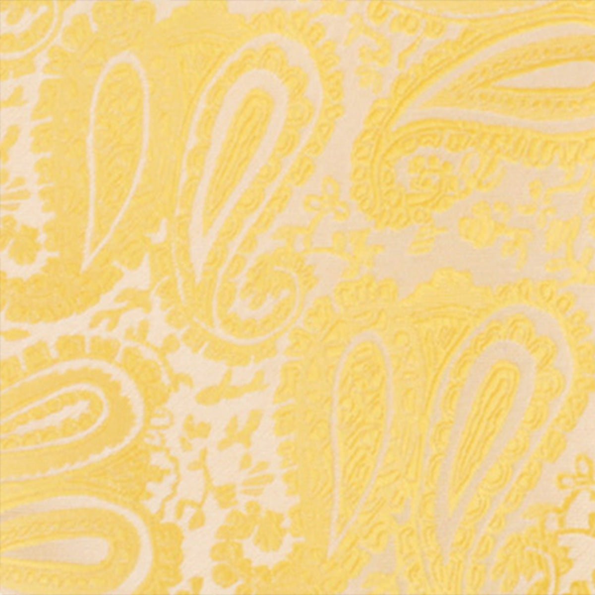 Tuscan Sun Yellow Paisley Pocket Square