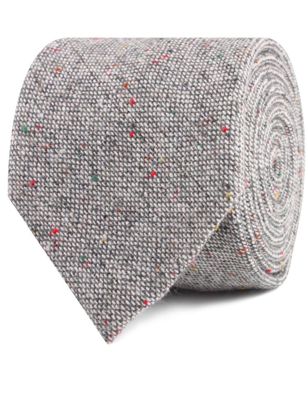 Gray Sharkskin Tie