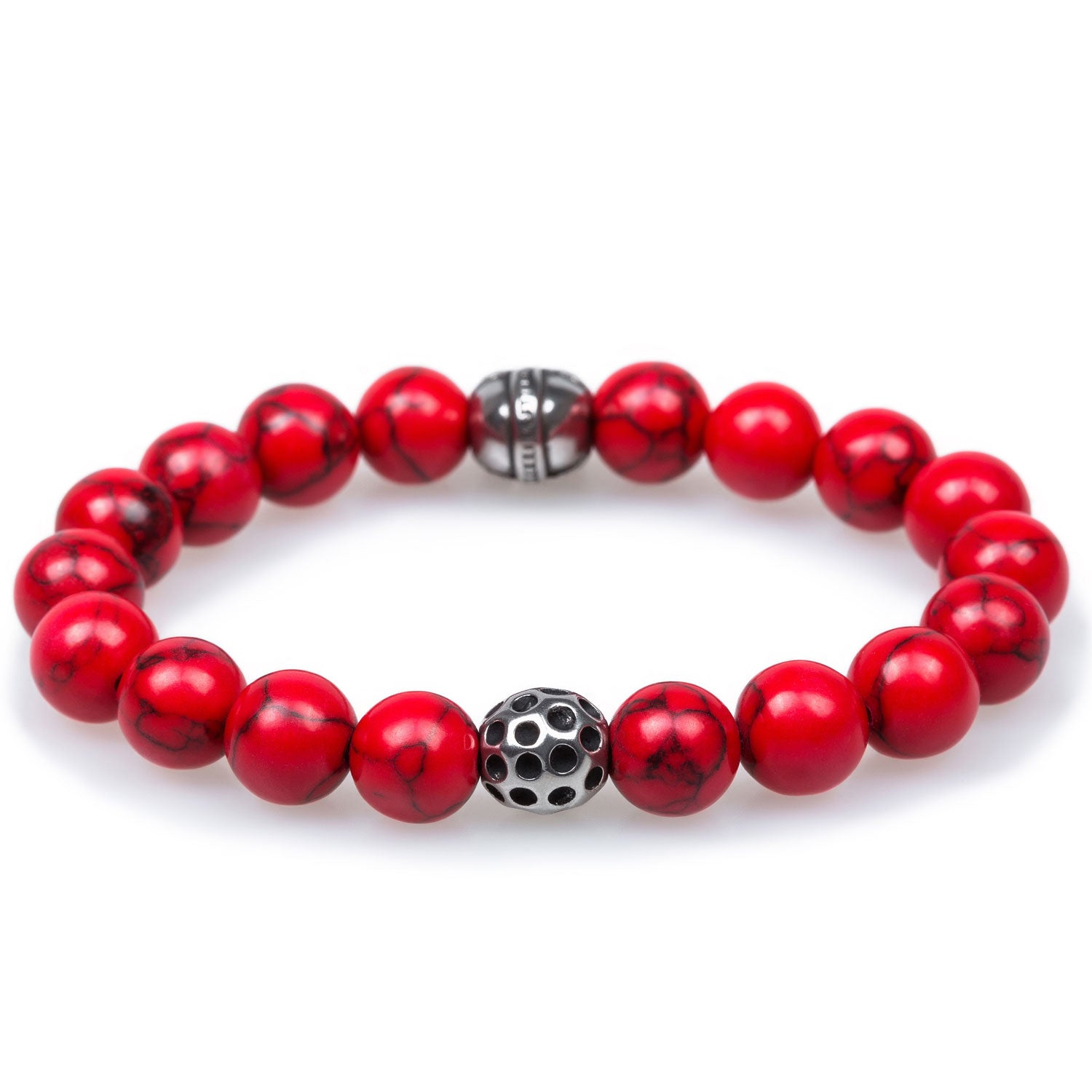 Azazel Red Turquoise Gladiator Helmet Bracelet