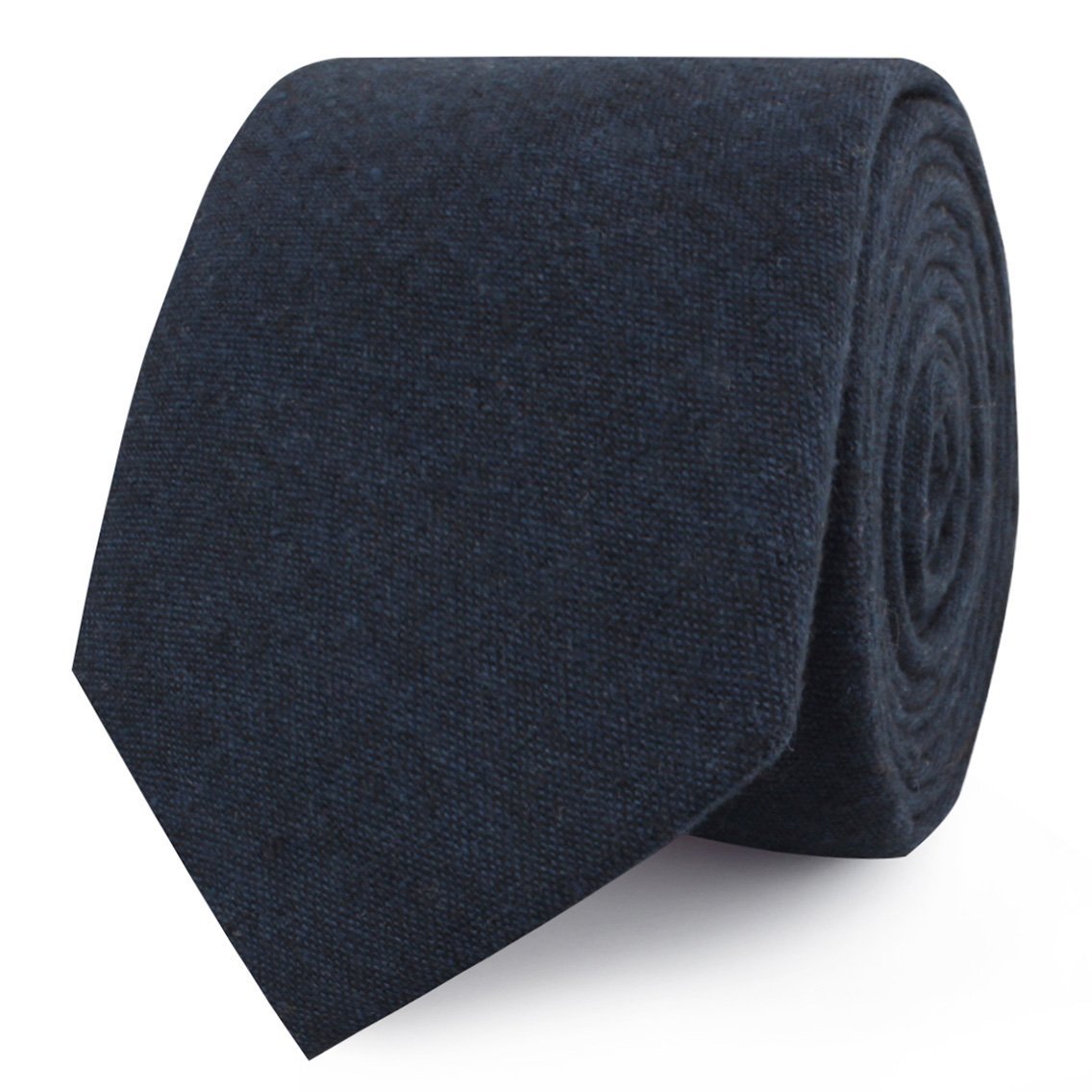 Burnt Boston Navy Blue Skinny Tie