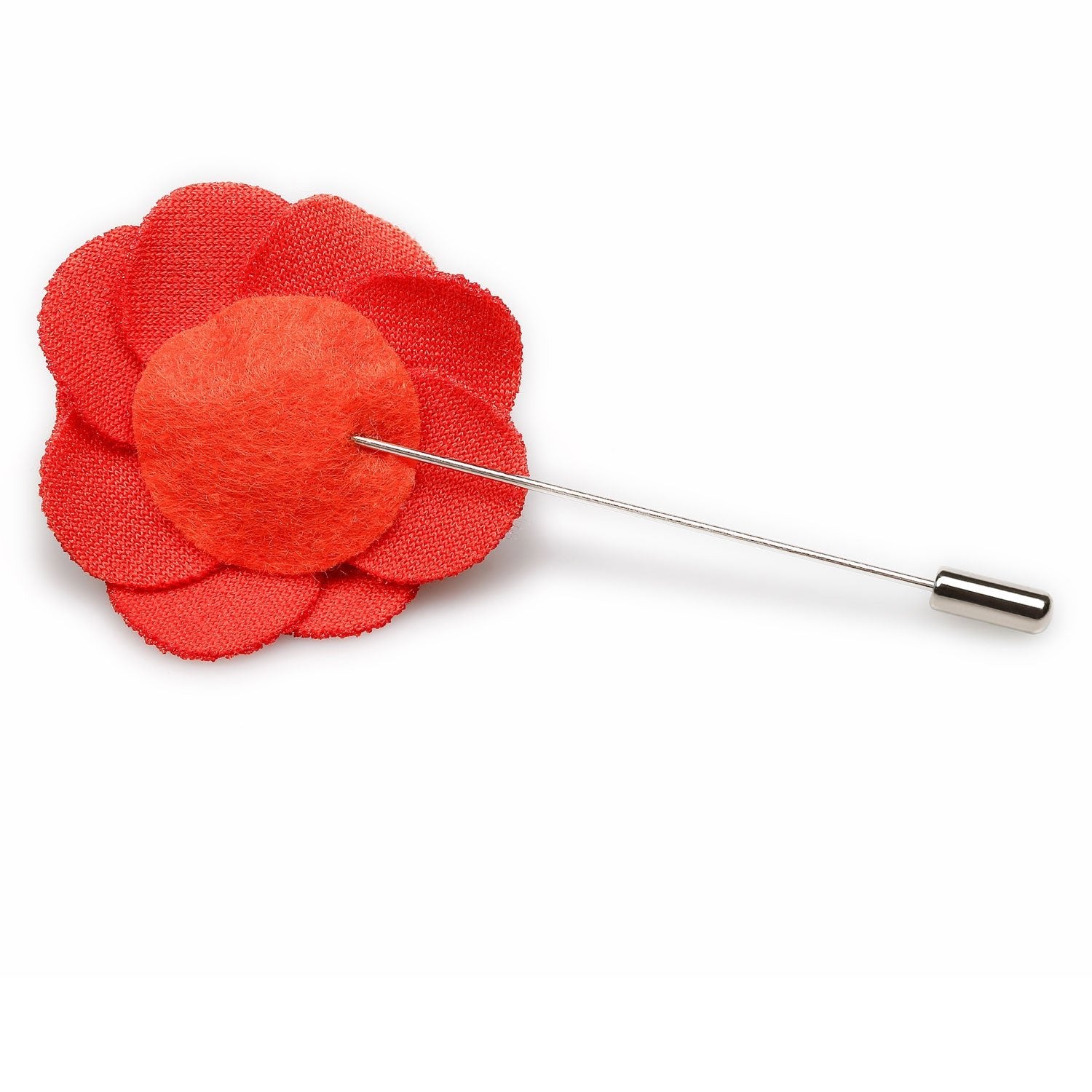 Royal Red Lapel Flower