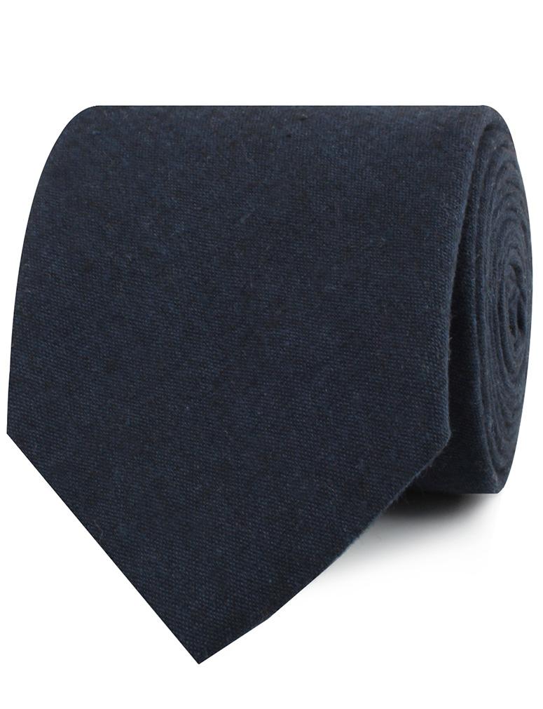 Burnt Boston Navy Blue Necktie