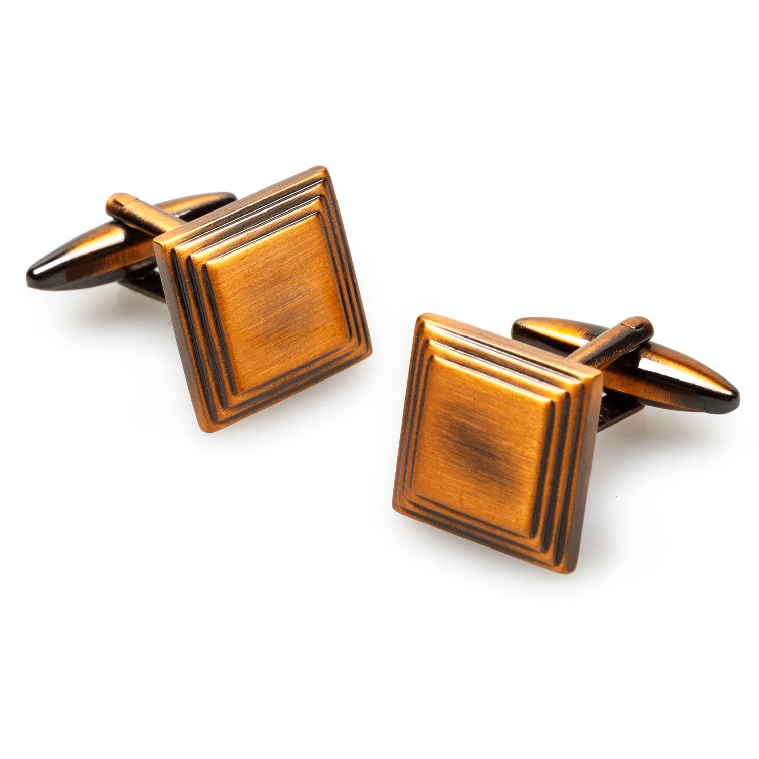 Accio Antique Copper Square Cufflinks