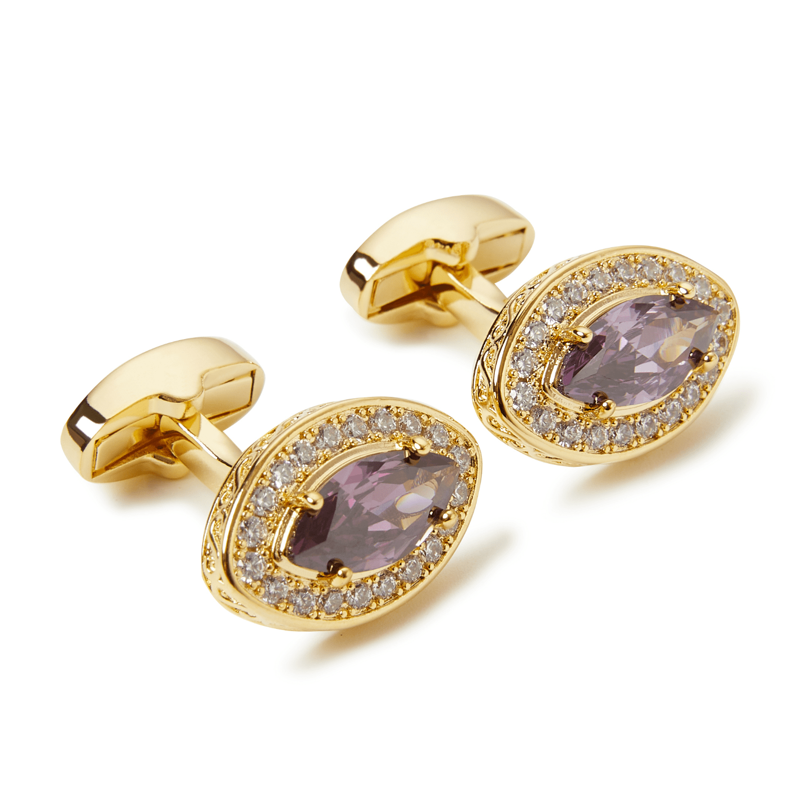 Helsinki Violet Halo Cufflinks