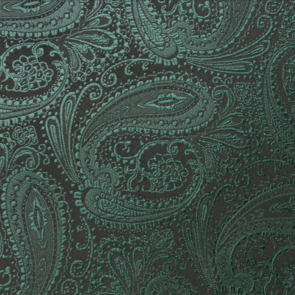 Emerald Green Paisley Self Bow Tie