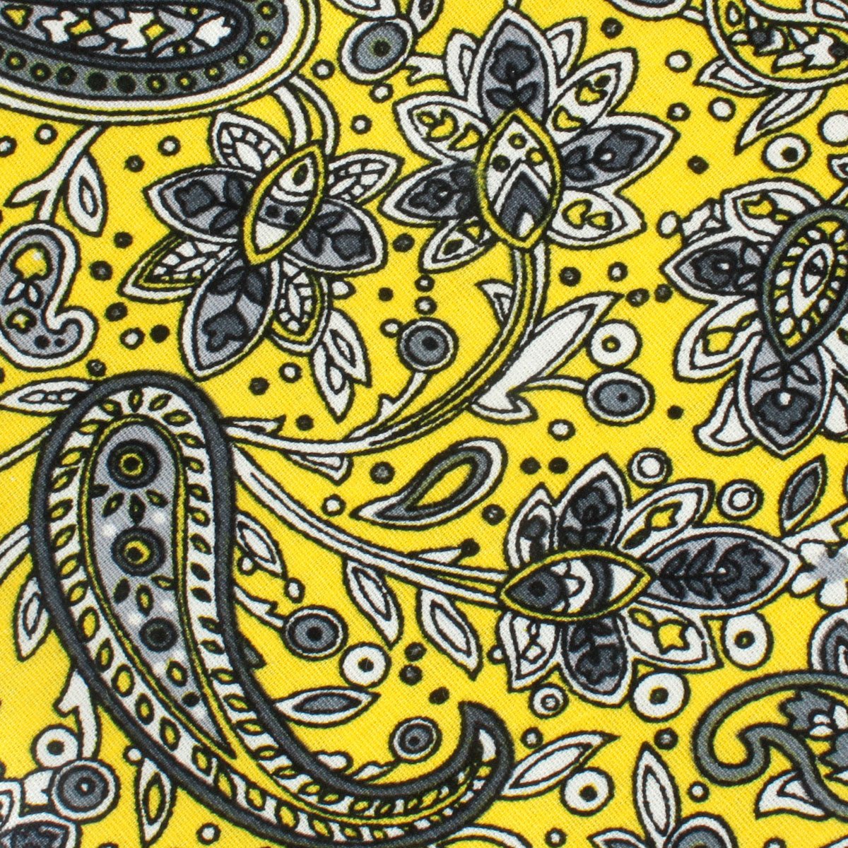 Cyrus Yellow Paisley Skinny Tie