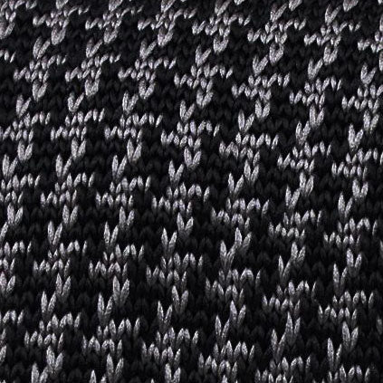 Hattori Hanzo Grey Houndstooth Knitted Tie