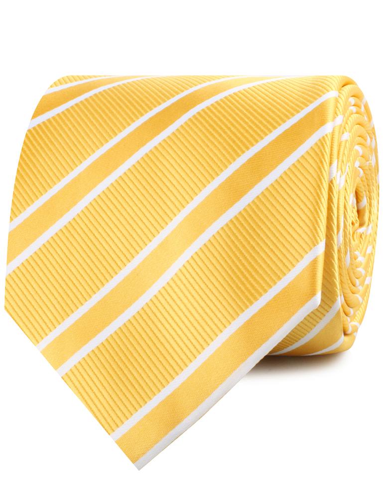 Sunflower Yellow Double Stripe Necktie