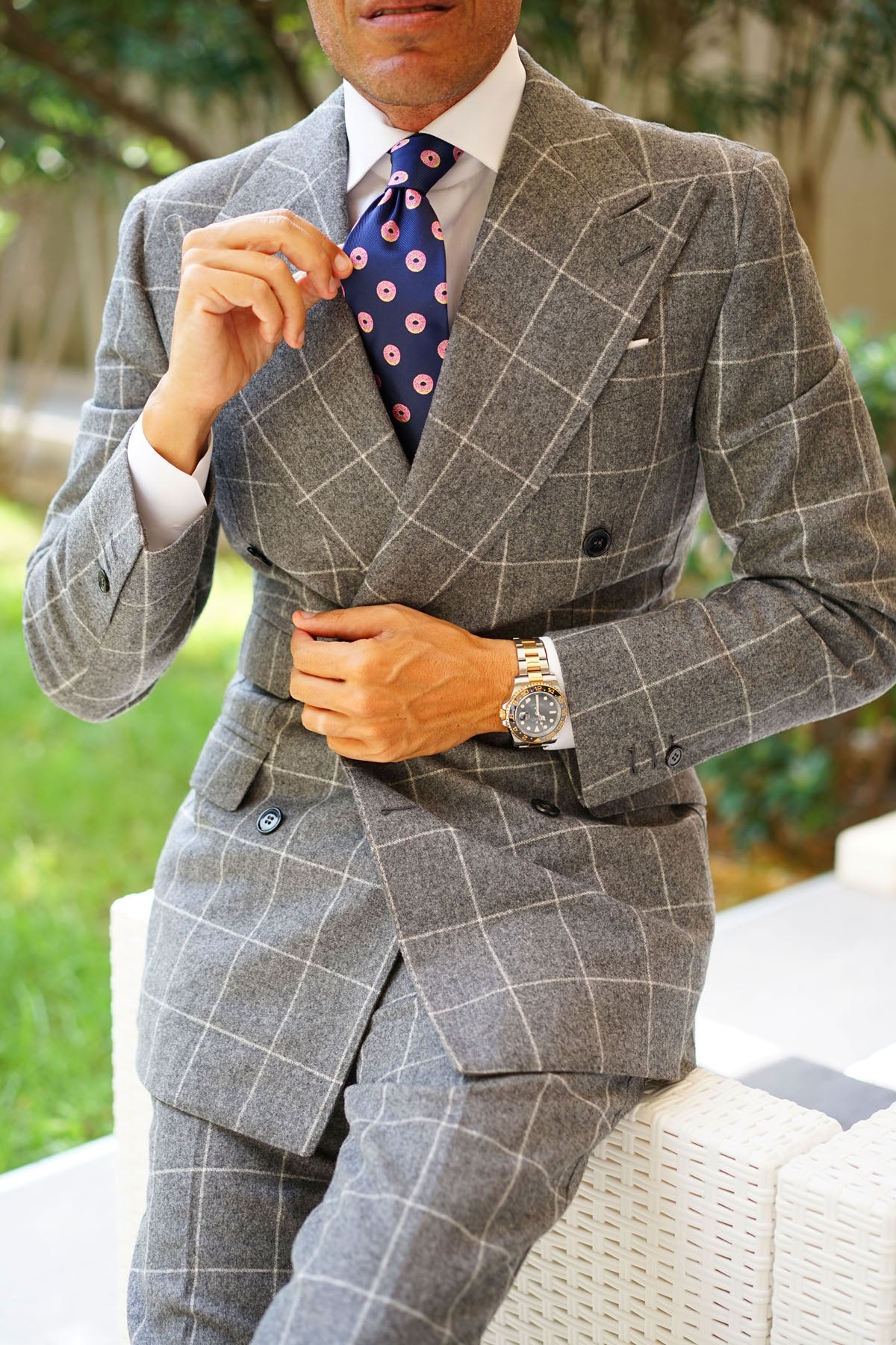 Pink Donuts Necktie