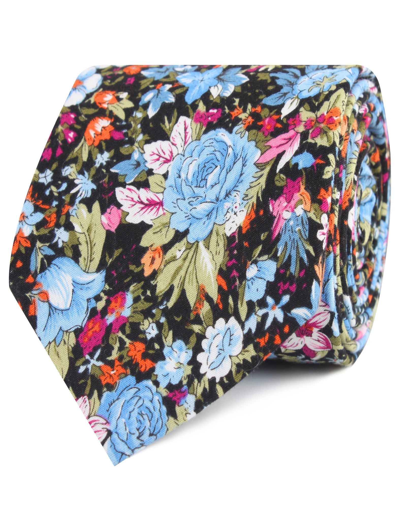 Scoglio D'Africa Violet Floral Tie