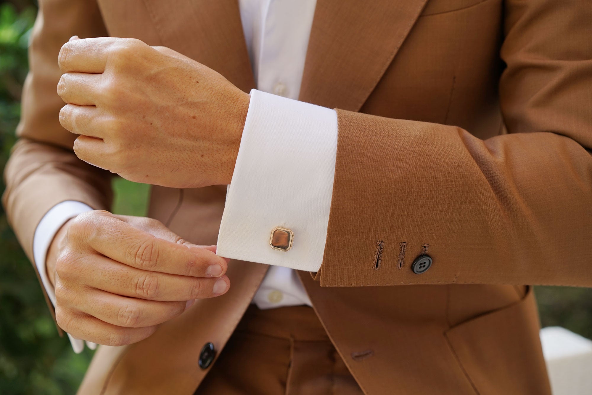 Alekos Fassianos Rose Gold Cufflinks