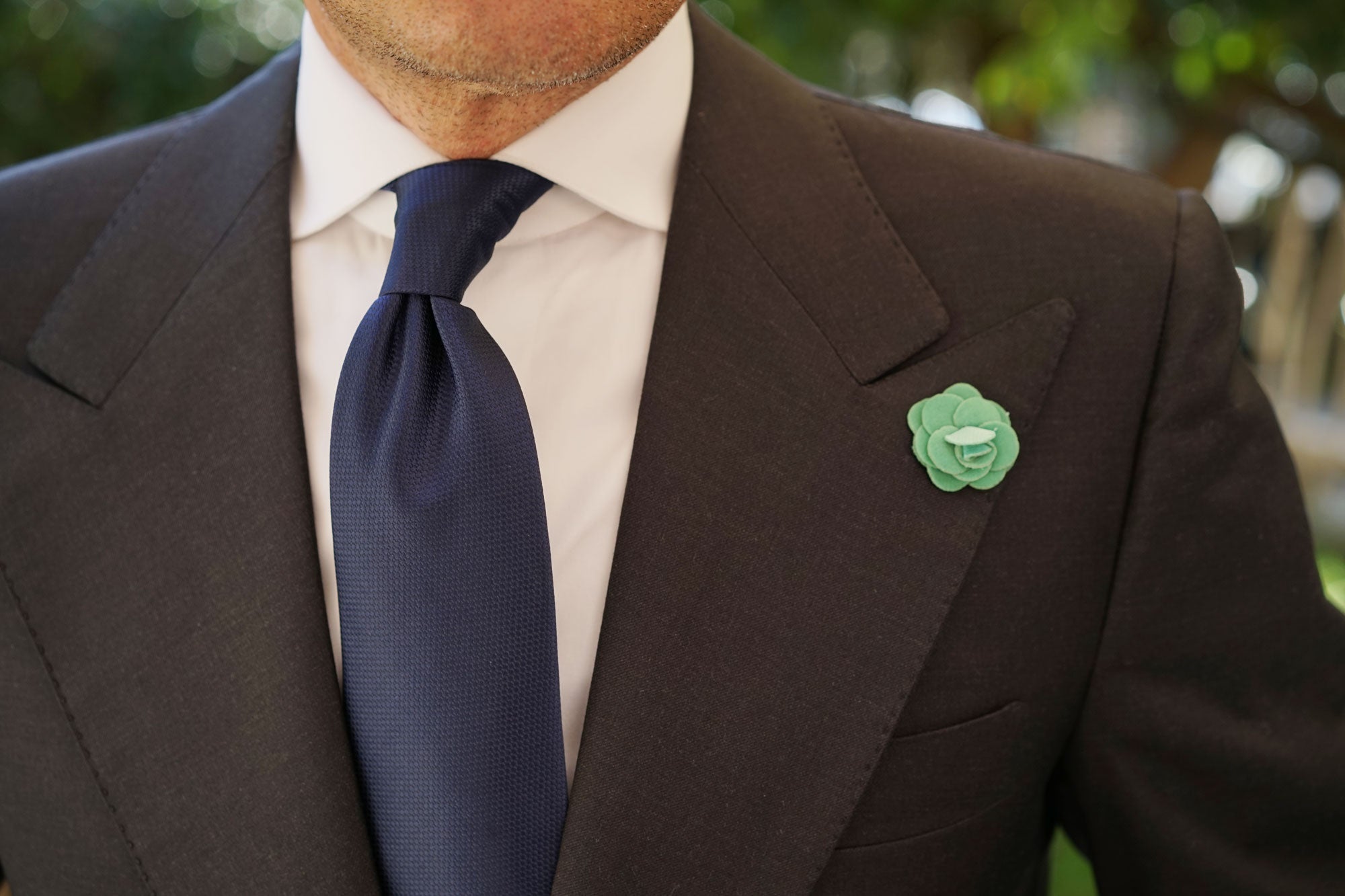 Green Mini Velvet Lapel Pin