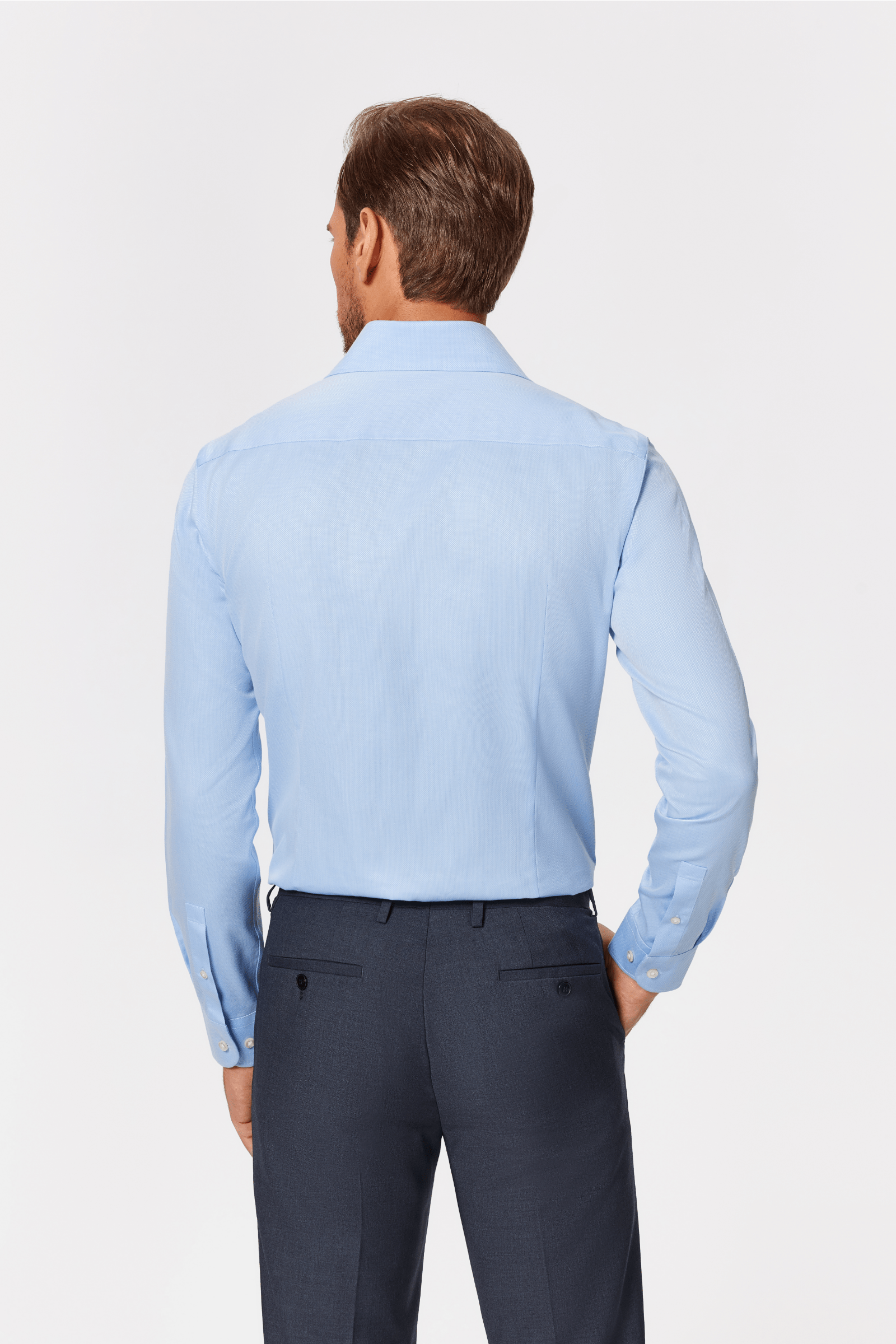 Belfort Blue Lucious Non-Iron Shirt