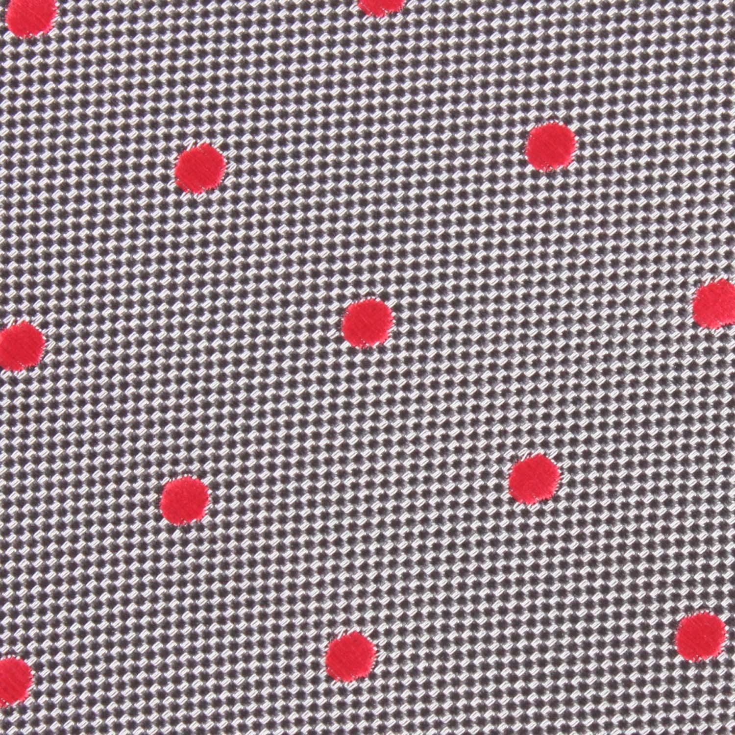 Grey with Hot Pink Polka Dots Pocket Square