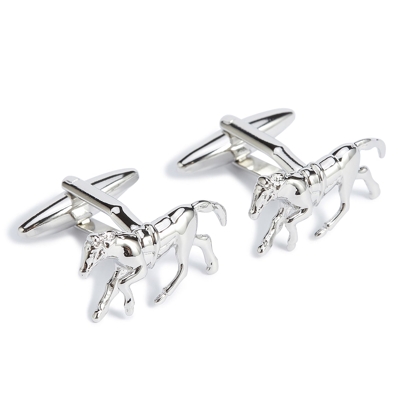 Silver Stallion Horse Cufflinks