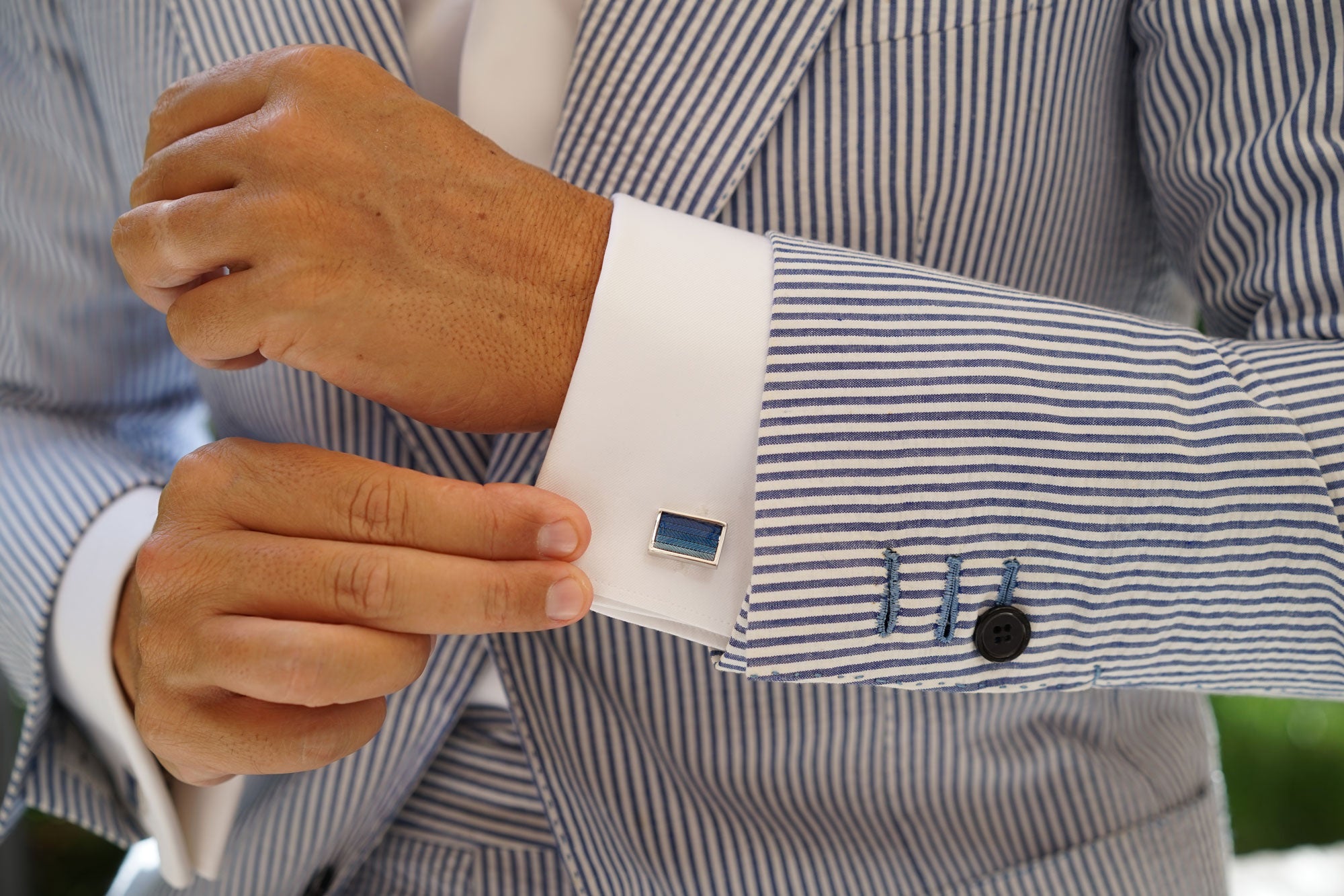 House of OTAA Sapphire Cufflinks