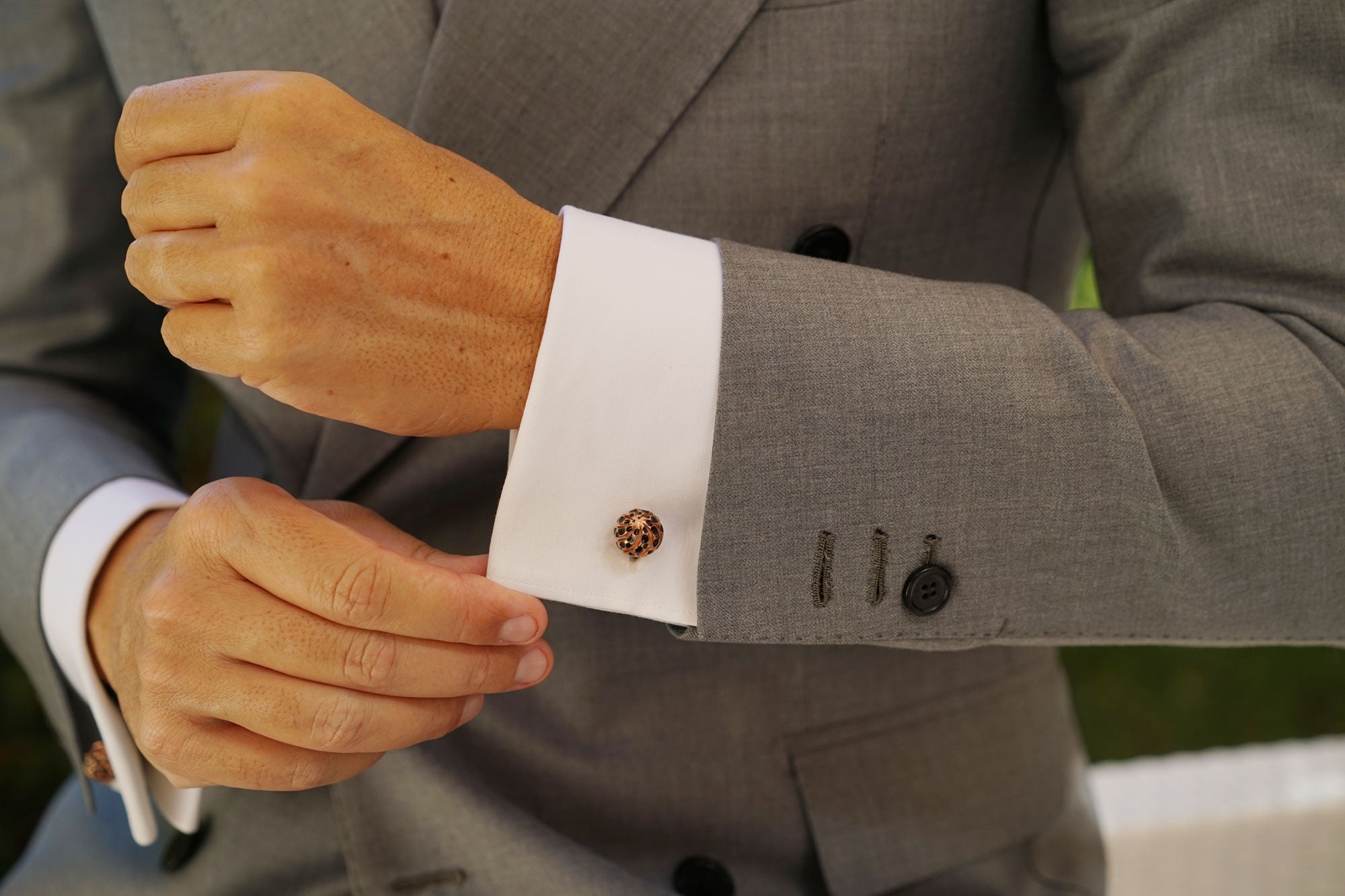 Alexander The Great Rose Gold Cufflinks