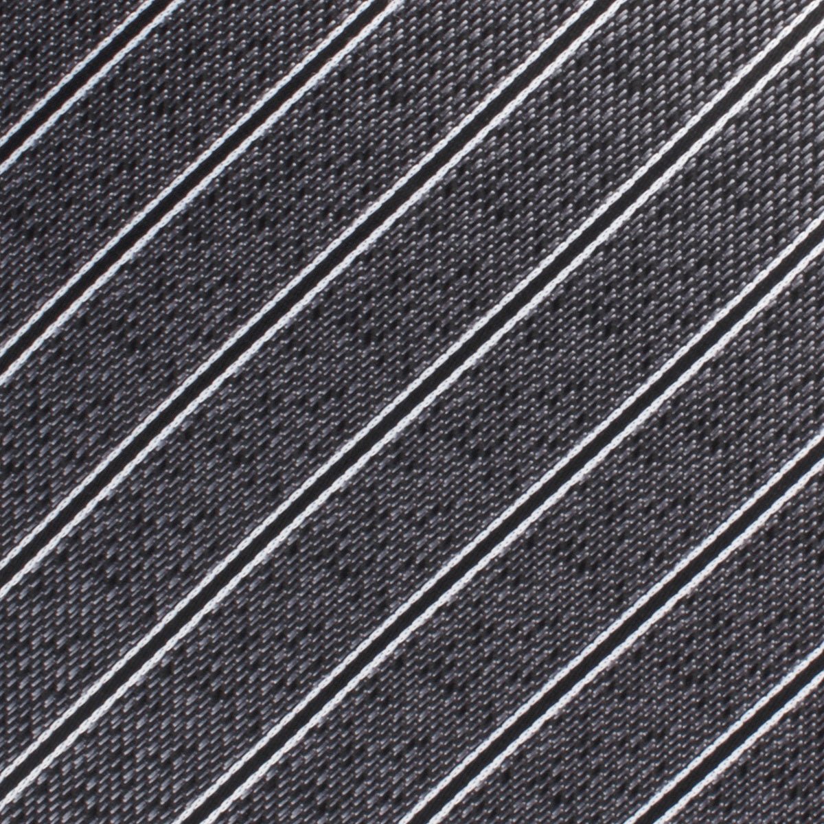 New York Charcoal Striped Necktie