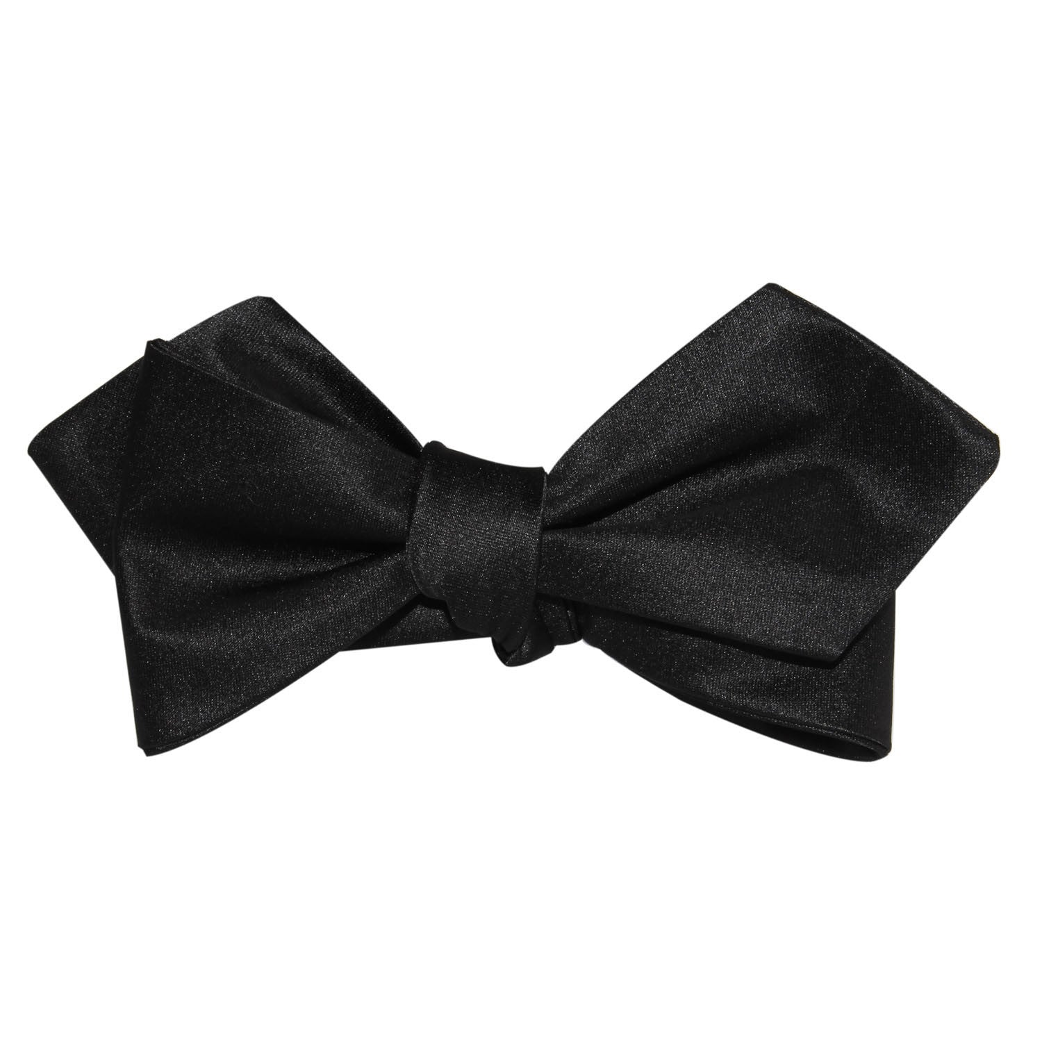 Bond Black Self Tie Diamond Tip Bow Tie