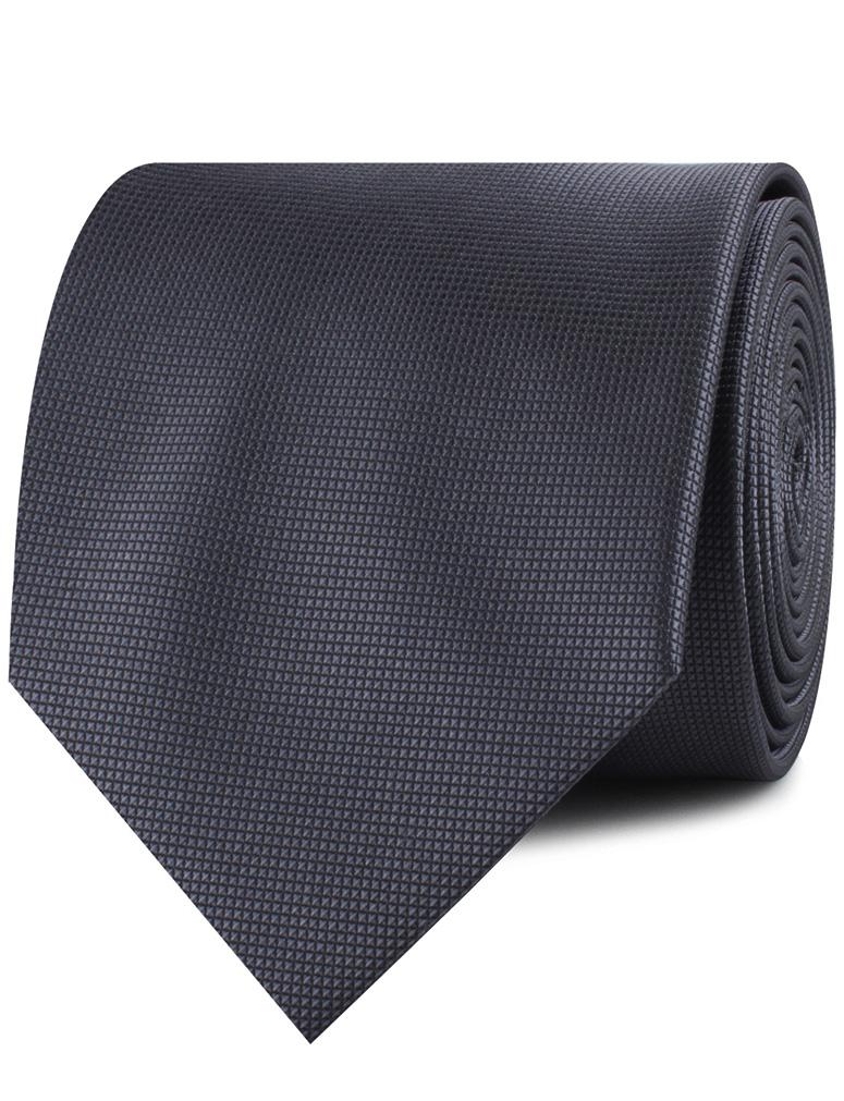 Dubrovnik Charcoal Grey Diamond Necktie