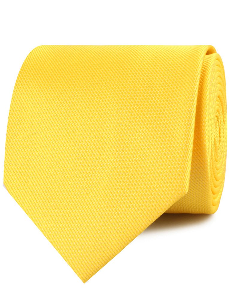 Daffodil Tuscan Sun Yellow Weave Necktie