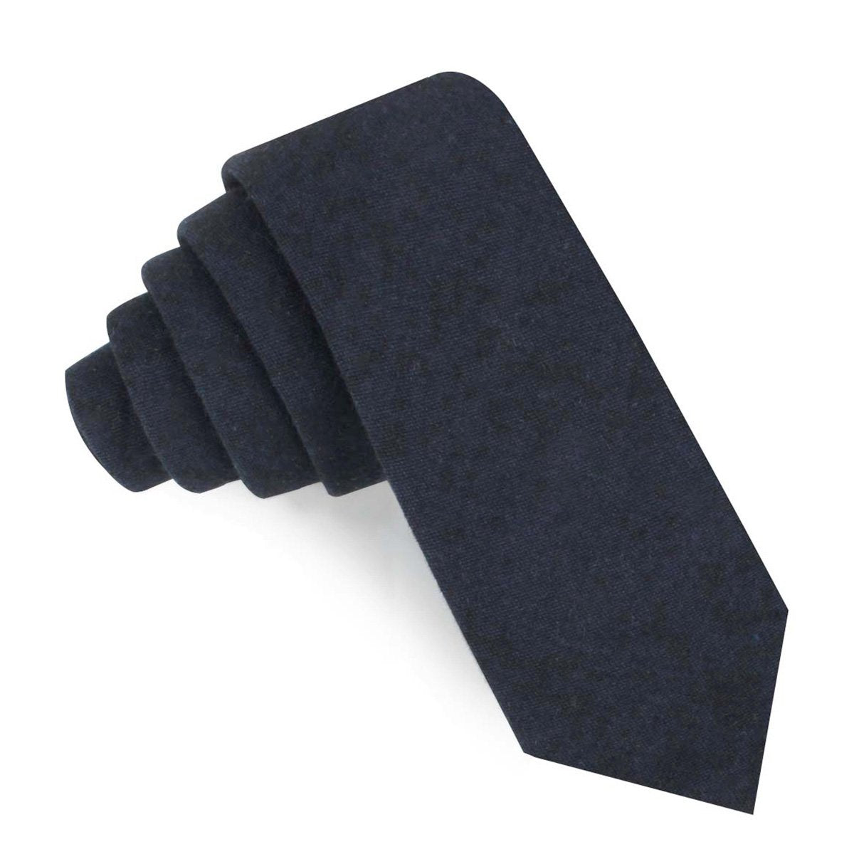 Burnt Boston Navy Blue Skinny Tie