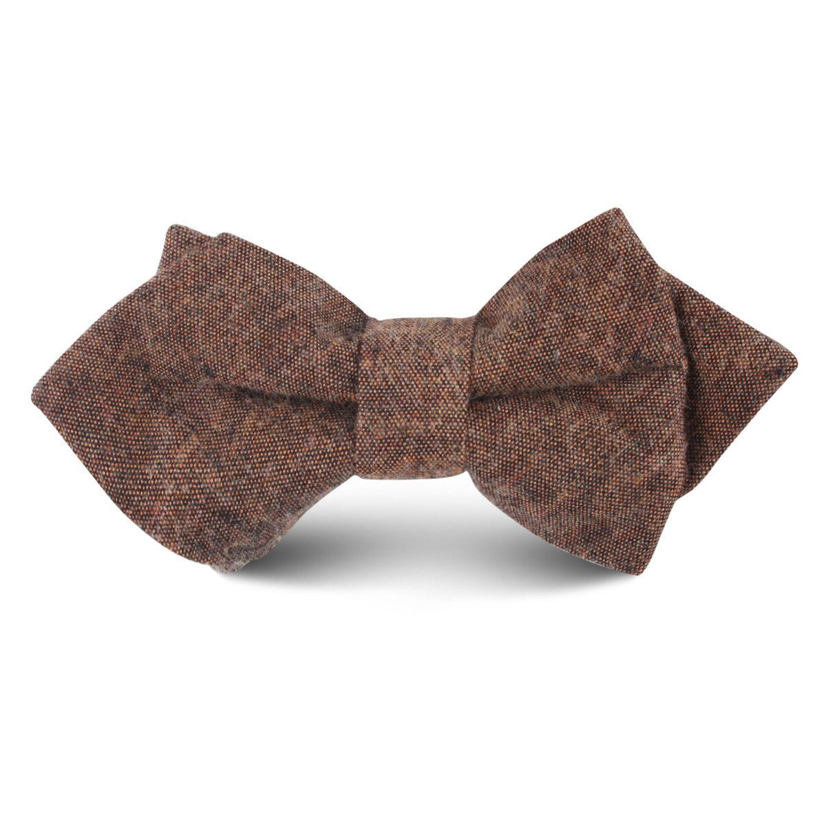 Monaco Brown Kids Diamond Bow Tie