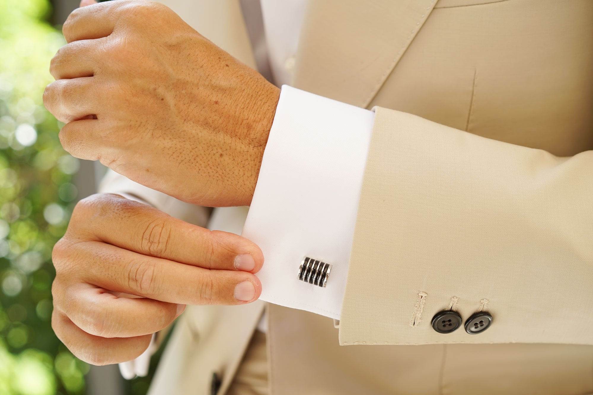 Black Horizontal Cufflinks