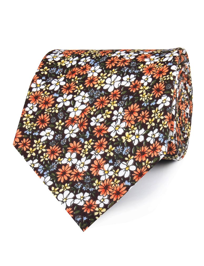 Arancia Bruciata Floral Necktie