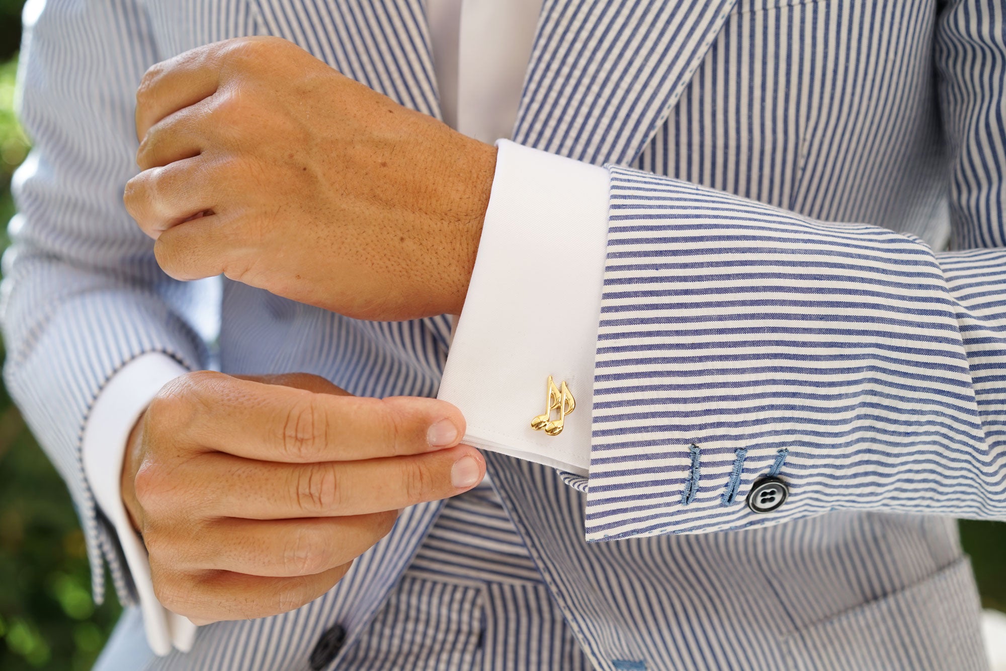 Golden Musical Notes Cufflinks