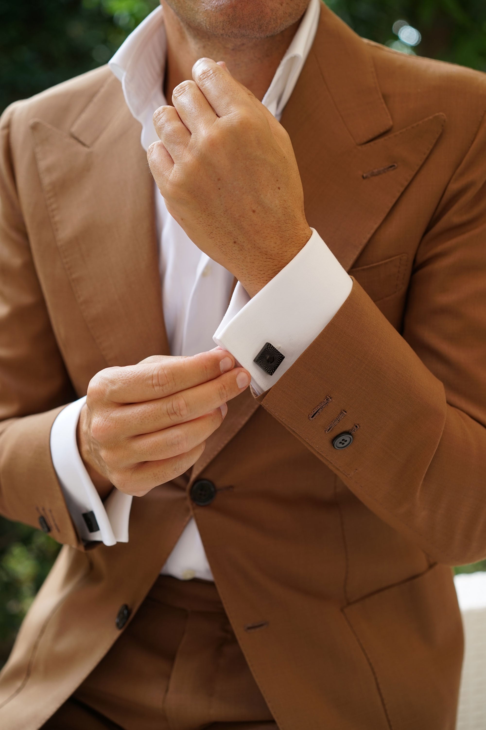 Mr Bond Black Cufflinks