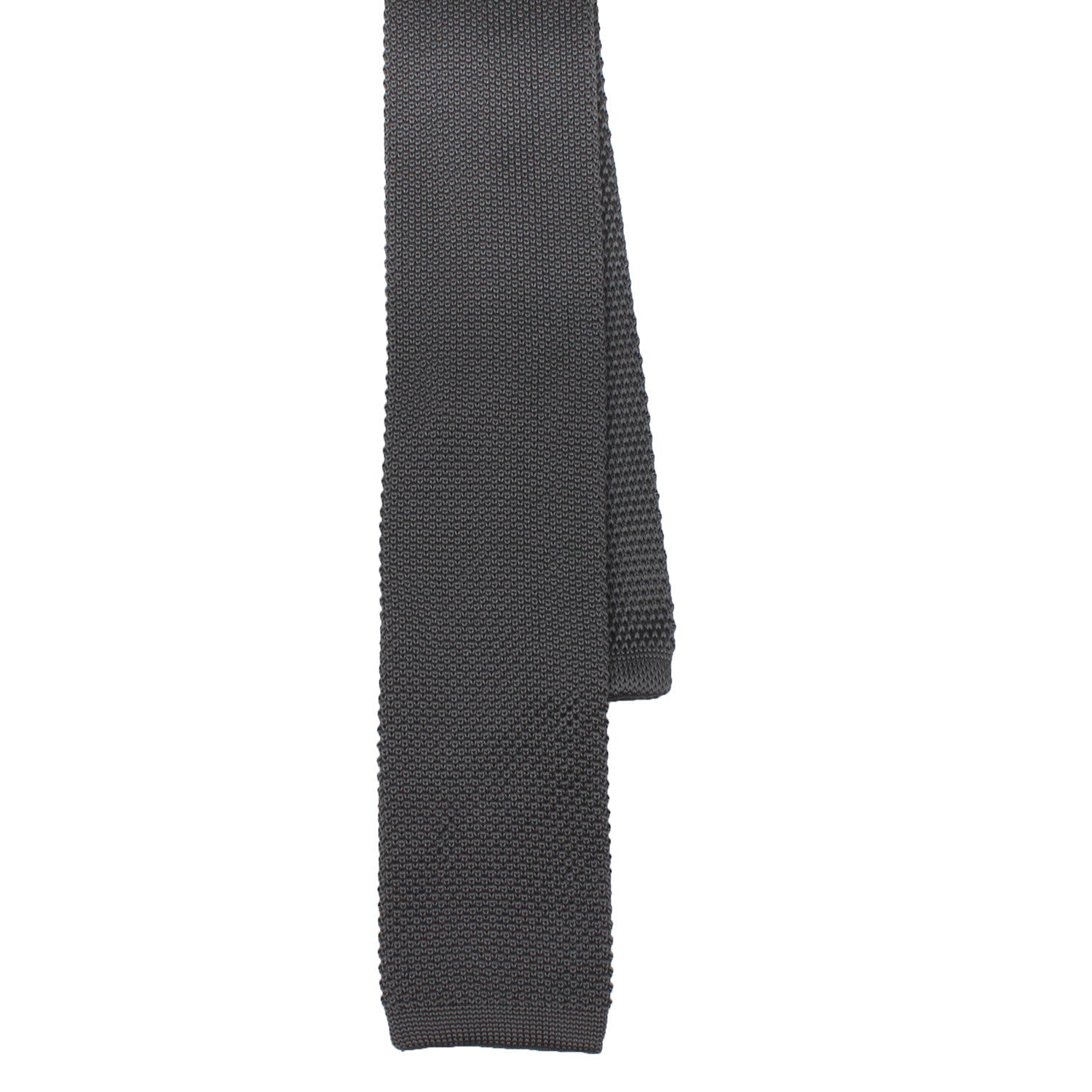 Charcoal Grey Knitted Tie