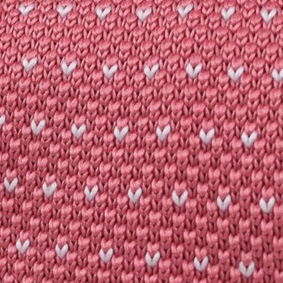 Vega Pink Knitted Tie