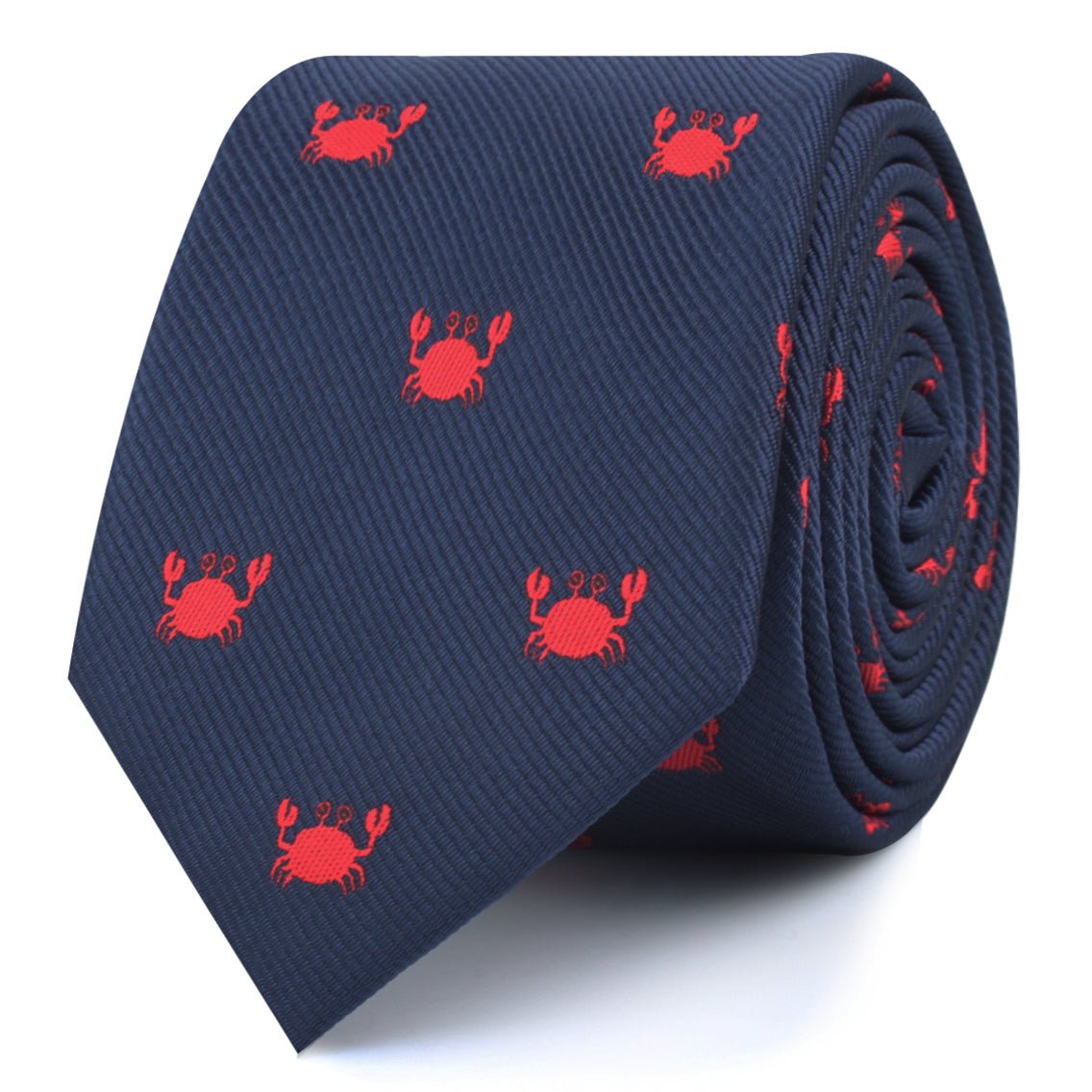 Beach Sand Crab Skinny Tie