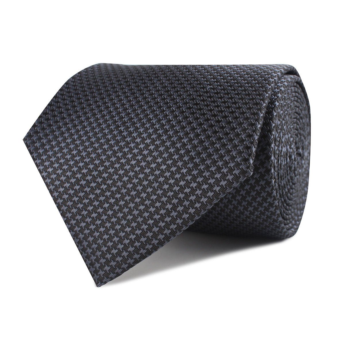 Black Houndstooth Pattern Necktie