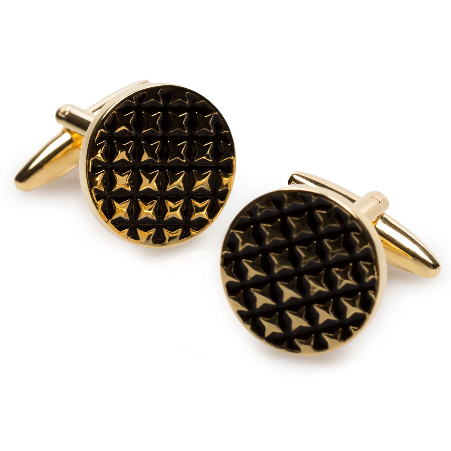 Gold Four Point Star Cufflinks